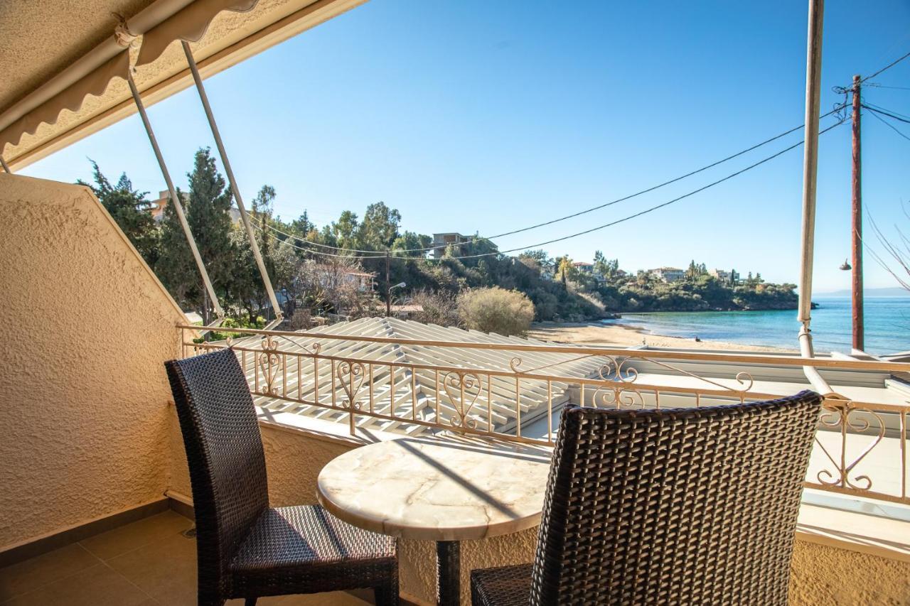Kalogria Aparthotel Stoupa Bagian luar foto