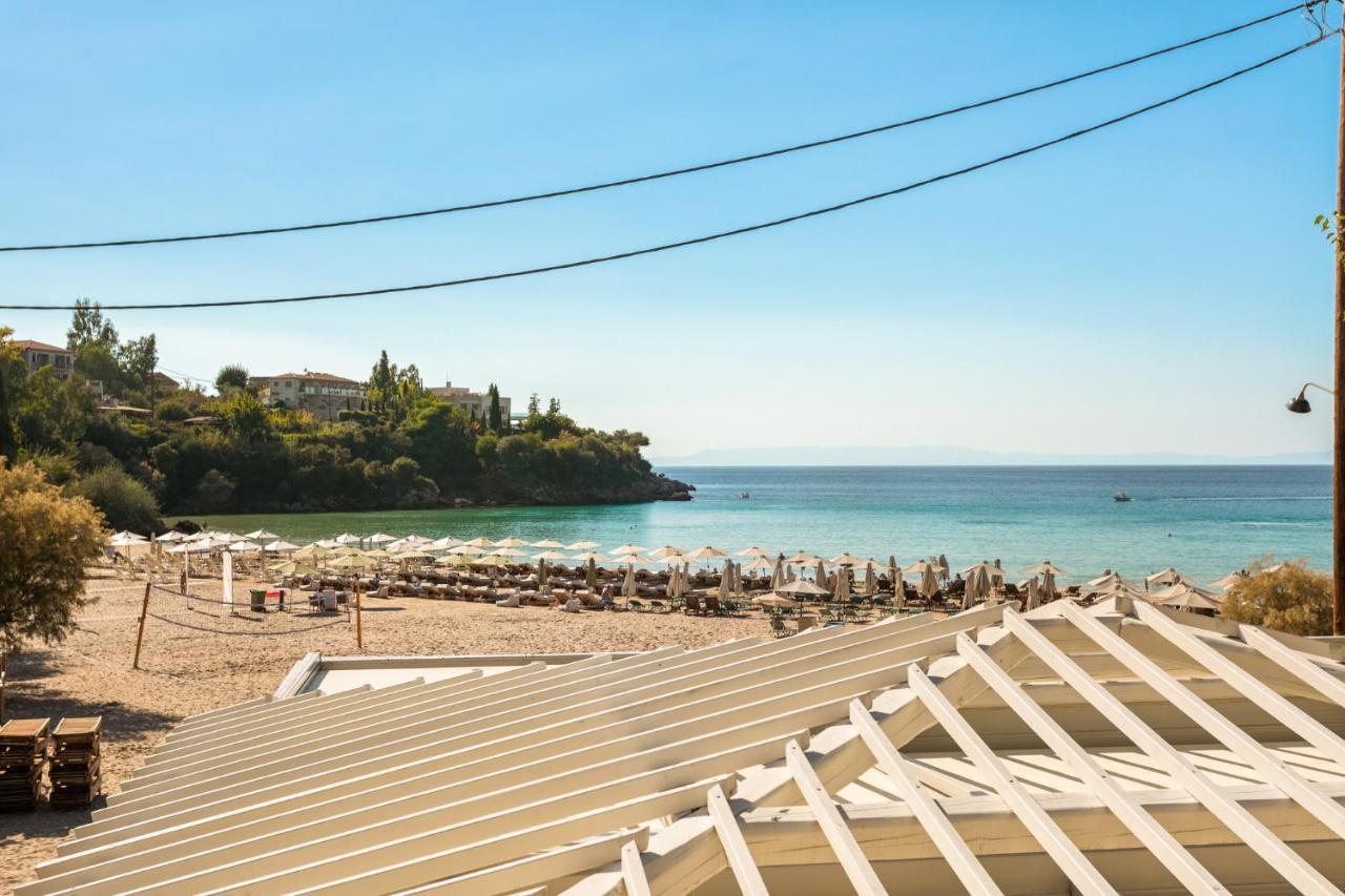 Kalogria Aparthotel Stoupa Bagian luar foto